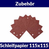 Schleifpapier - Klettfix  115 x 115mm Gelocht