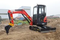 Basismaschine Mader Minibagger 2,6 Tonnen Yanmar incl. Tieflöffel mit Zähnen 460 mm