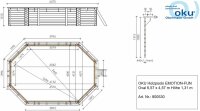 OKU Holzpool EMOTION-FUN Oval 6,57 x 4,57 m