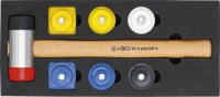 BGS DIY Wechselkopf-Hammer-Satz | Ø 43 mm | 9-tlg.