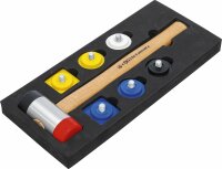 BGS DIY Wechselkopf-Hammer-Satz | Ø 43 mm | 9-tlg.