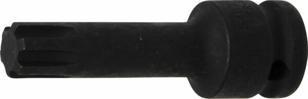 BGS Kraft-Bit-Einsatz | Länge 75 mm | Antrieb Innenvierkant 12,5 mm (1/2") | Keil-Profil (für RIBE) M14