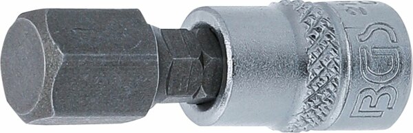 BGS Bit-Einsatz | Antrieb Innenvierkant 6,3 mm (1/4") | Innensechskant 10 mm