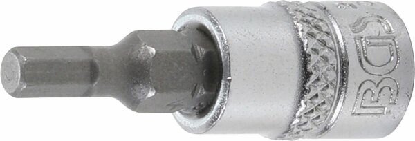 BGS Bit-Einsatz | Antrieb Innenvierkant 6,3 mm (1/4") | Innensechskant 4 mm
