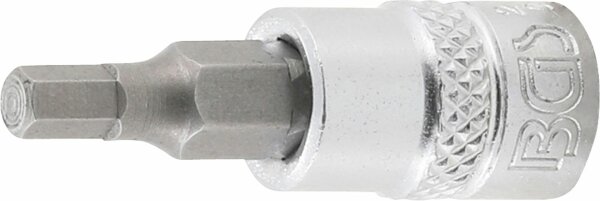 BGS Bit-Einsatz | Antrieb Innenvierkant 6,3 mm (1/4") | Innensechskant 5/32"