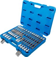 BGS Bit-Einsatz-Satz | Antrieb Innenvierkant 12,5 mm (1/2") | Keil-Profil (für RIBE) | 32-tlg.