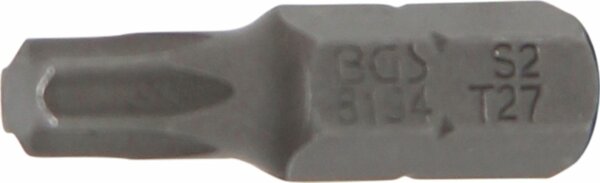 BGS Bit | Länge 25 mm | Antrieb Außensechskant 6,3 mm (1/4") | T-Profil (für Torx) T27