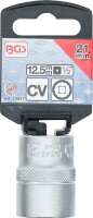BGS Steckschlüssel-Einsatz Zwölfkant | Antrieb Innenvierkant 12,5 mm (1/2") | SW 21 mm