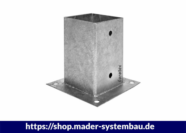 Aufschraubhülse für Vierkantpfosten Pfostenaufn. 161 x 161 mm VPE (Stk): 1