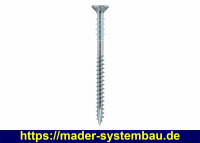 Justitec; blau verzinkt; TX25 6,0 x 60 mm VPE (Stk): 200