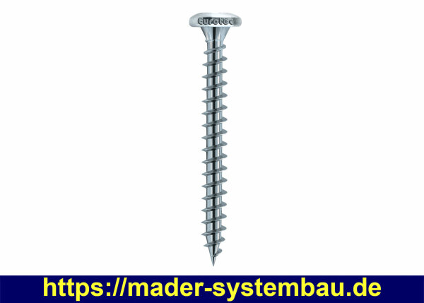 Spanplattenschraube Panhead; Stahl blau verzinkt; TX15 4,0 x 30 mm VPE (Stk): 1000