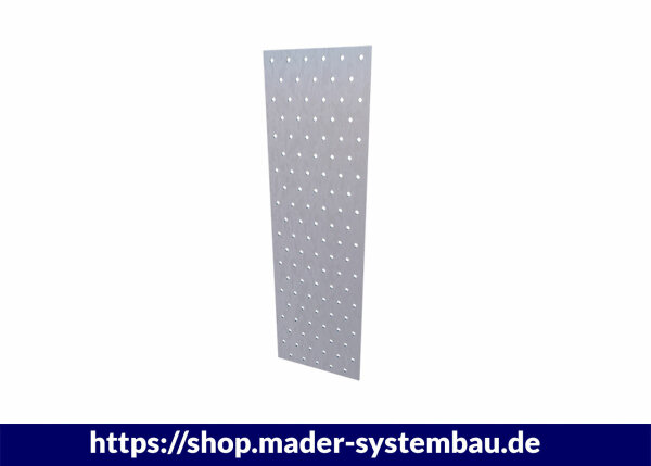 Lochplatte 60 x 140 x 2,0 mm Stahl verzinkt VPE (Stk): 150