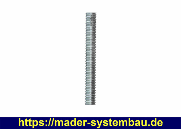 Gewindestange DIN976-1M, M16 verzinkt Stahl 8.8 VPE (Stk): 10