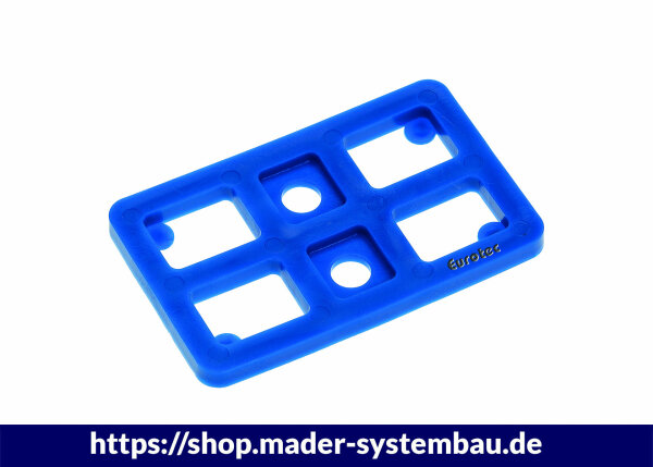 Justierklotz blau 80 x 50 x 5 (L x B x H) VPE (Stk): 500