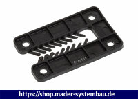 Justierklotz mit Kerbe rot 80 x 50 x 3 (L x B x H) VPE...