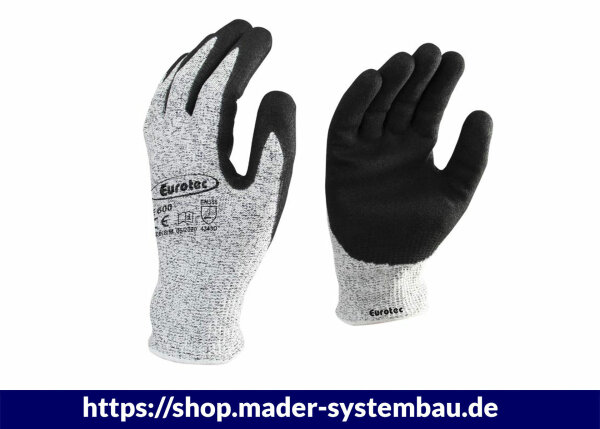 Arbeitshandschuhe E600 XL Schnittschutz - CutGrip VPE (Stk): 10