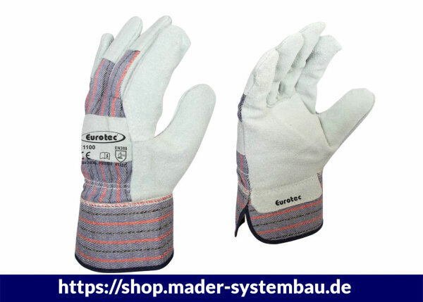Arbeitshandschuhe E1100 XL Universal - Leder VPE (Stk): 12