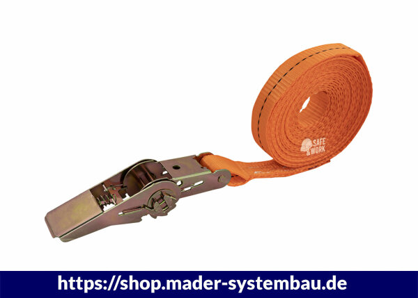 Zurrgurt mit Ratsche 5 m x 25 mm VPE (Stk): 1