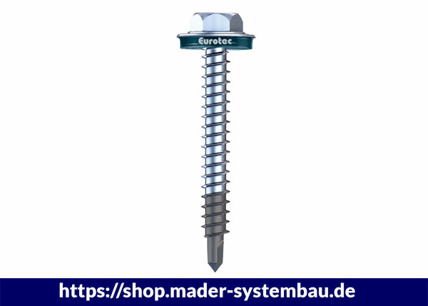 BiGHTY-Bohrschraube Sechskant;  Bi-Metall; SW8; Bohrleistung: 5 mm Ø 16 / 6,5 x 180 mm VPE (Stk): 200