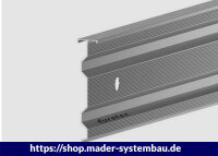 CoverFix Fassadenschiene; schwarz RAL9005 20 x 8 x 800 mm  (B x H x L) VPE:1