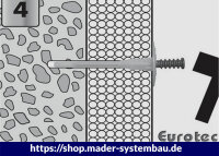 Klimax Dämmstoffdübel Ø8 x 190 mm Tellerdurchmesser 60mm VPE (Stk): 100