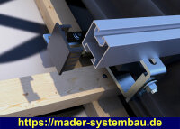 Endkappen für Montageprofil Steildach 40x40 40 x 40 mm VPE:10