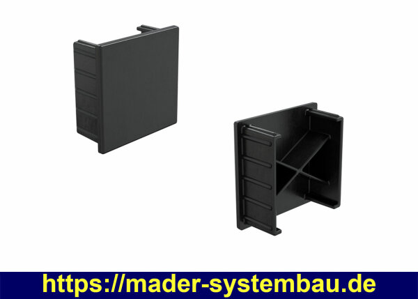 Endkappen f. Montageprofil Steildach Slim 30x40mm 30 x 40 mm VPE:10