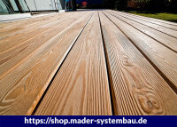 Terrassendiele Premium Südtiroler Lärche glatt / glatt 140x25 mm  100% PRFC zertifiziert
